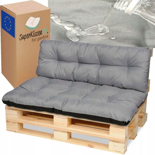 Kissen für Stühle, Sessel für Garten und Terrasse Kissen Kissen24 120 x 80 x 10 grau