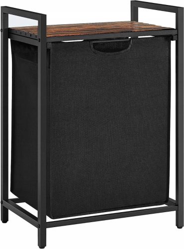Wäschekörbe und -behälter Zanzara Wäschekorb 65l, Schwarz, Braun- und Beigetöne