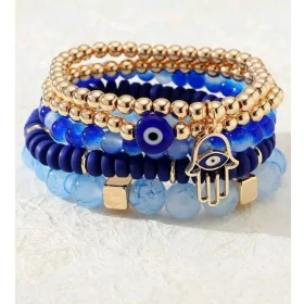  Set aus Prophetenauge-Armband und Fatimas Hand