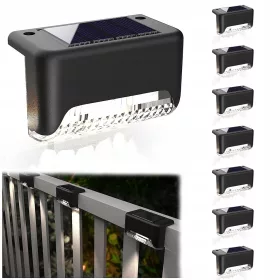  Solarlampe, weiß, 7,8 cm, 8 Stk.