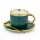  Eine Tasse mit Untertasse und einem Löffel für Mrs. Magister eprezenty