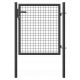 Durchbrochenes Eingangstor Durchbrochenes Siatex-Tor 100x120 cm anthrazit