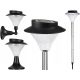 Gartenlampen stecken im Boden fest Solar-Pendelleuchte POLIFACH silber 77 cm 1 Stk.