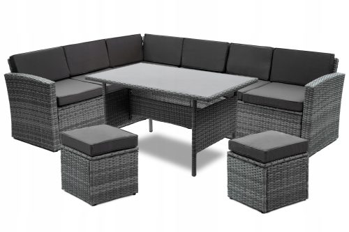 Ein Satz Garten- und Terrassenmöbel Corciano Technorattan Gartenmöbel-Set, 5-tlg.