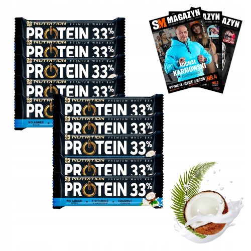 GO ON NUTRITION Proteinriegel 33% mit 50 g - köstlicher Kokosgeschmack