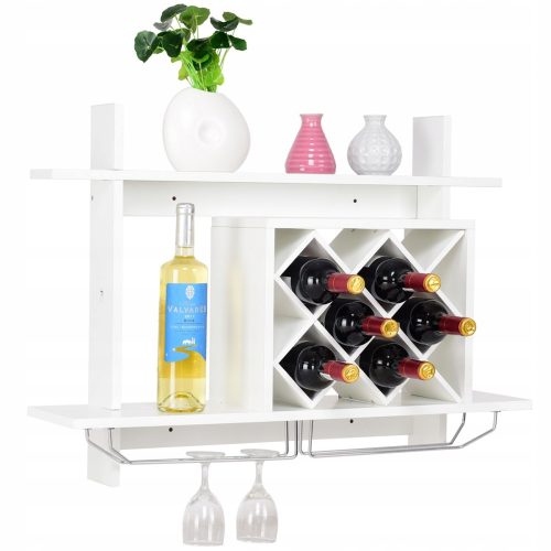 Weinregale Wandregal, Regal für Wein und Gläser