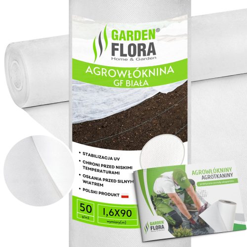 Agrartextil - Abdeckung von Agrotextilien (Winter-Frühling) GF Agro 160 x 9000 cm 50 g/m² + LEITFADEN FÜR AGROTWOVEN GARDENFLORA Agrotextilien Gemeinschaftsarbeit