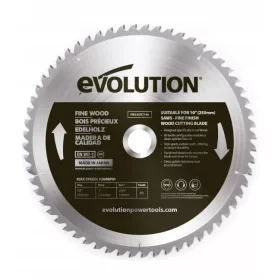  Evolution FW255TCT-60 Holzsägeblatt 255 x 25,4 mm