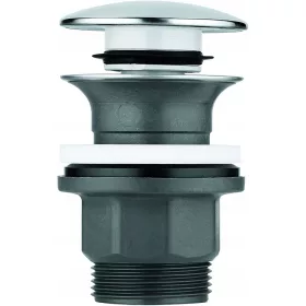  Grohe silberner runder Klick-Klack-Stopfen mit Überlauf