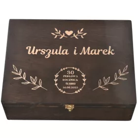  Geschenkbox aus Holz zum Hochzeitstag