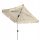 Sonnenschirm für Terrasse und Garten - Klassischer Doppler-Regenschirm, Beige und Braun, 180 x 227 cm
