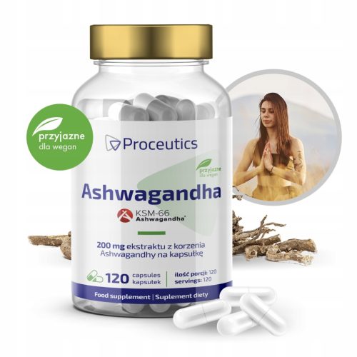 Proceutics Ashwagandha KSM-66 mit 120 Kapseln - Hochwertiger Vitalstoff für Ihre Gesundheit