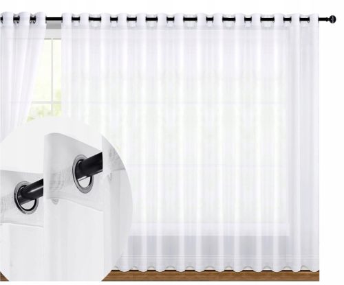  FERTIGVORHANG 400x250 SCHNEEWEIßE VOIL-VERZIERUNGEN