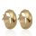  Gold-Creolen, glänzend matt 10mm, 585er Gold