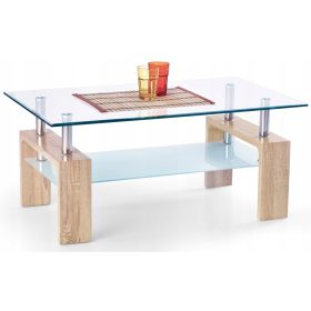    Halmar Diana rechteckiger Couchtisch 100 x 60 x 45 cm, Sonoma-Eiche