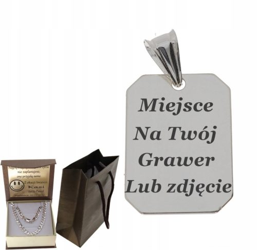  ERKENNUNGSMARKEN-ANHÄNGER + GRAVURFOTO + BOX