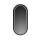  Ovaler Spiegel schwarz 50/115 + LED + Schalter