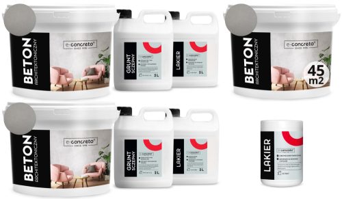 E-concreto Architekturbeton-Set, 45 kg, grau