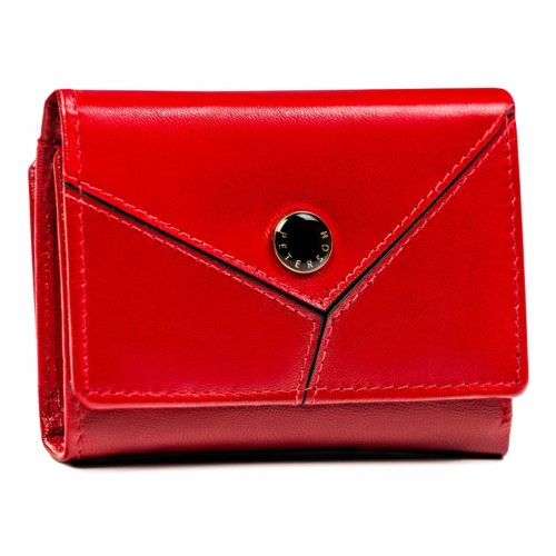  Peterson-Geldbörse, Naturleder, rot PTN RD-02-GCL-Y-4024 – Damen