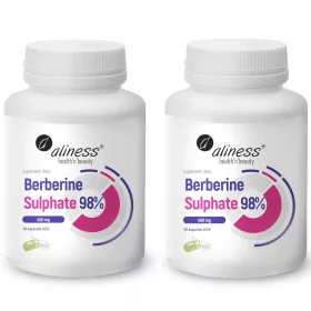   Aliness Berberin Sulfat 400 mg - 60 Vegane Kapseln zur Gesundheitsunterstützung