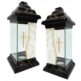  KERZE KERZEN KAPELLE GROSSE DEKORATIVE BUNTGLAS