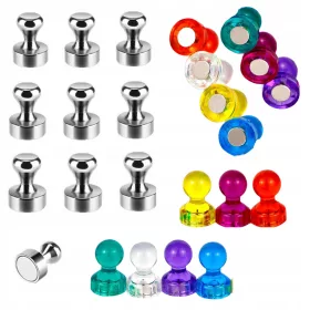 MAGNETE FÜR DAS KÜHLSCHRANKBRETT, MAGNETSTIFTE x17