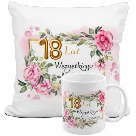    Set Tassenkissen 18 Jahre Geburtstag Geburtstagskind Geburtstagskind als Geschenk