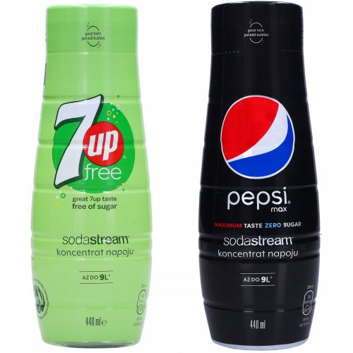  Sodastream 7up Sirupe und Pepsi Max Konzentrat 440 ml, 2 Stück