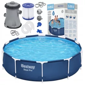   Bestway Pool mit rundem Rahmen, 305 x 76 x 305 x 305 x 76 x 305 cm