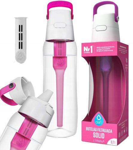  Dafi Solid Filterflasche 0,7 l, rosa