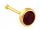  Gold-Nasenring mit rotem Stein PR 585