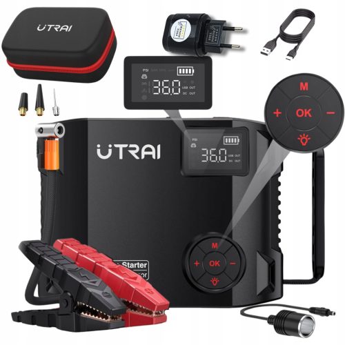  JUMP STARTER STARTGERÄT POWERBANK 12V 2000A LEISTUNGSSTARKER KOMPRESSOR