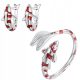  Set KOI FISH Ring und Ohrringe S925