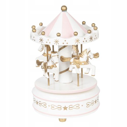 Spieluhr-Karussell mit Pferden Pink Clayre &