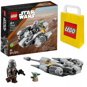    LEGO Star Wars 75363 Der N-1-Jäger des Mandalorianer im Mikromaßstab + LEGO Papiertüte 6315786 Gelb 24x8x18 cm