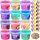  WatoLove Zuckerwattegerät 12 farbige Zucker für Zuckerwatte WatoLove mehrfarbig 1 W