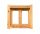 FESTES HOLZFENSTER 80x70 DOPPELSEITIG