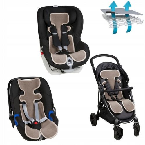  Beigefarbener Einsatz für den Air Cuddle Kinderwagen