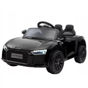    Audi R8 batteriebetrieben für Kinder Schwarz + Fernbedienung + EVA + Free Start + MP3 L