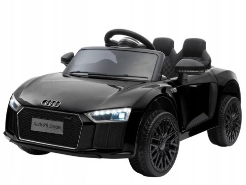  Audi R8 batteriebetrieben für Kinder Schwarz + Fernbedienung + EVA + Free Start + MP3 L