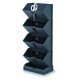 Töpfe und Pflanzgefäße für den Außenbereich und den Garten Prosperplast Blumentopf 20 cm x 12 x 48 cm Durchmesser 12 cm Kunststoff schwarz