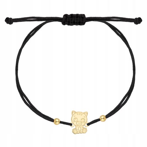  GOLDARMBAND AN EINER BANDKATZE 585