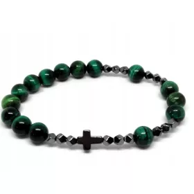  Steinarmband TIGERAUGE ROSENKRANZ k0353