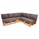  Gartenkissen 7-Personen Schaumstoffset für Paletten 3x 120x65x15