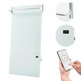    Kril & Blohm elektrischer Badheizkörper 750 W 550 x 1100 mm weiß