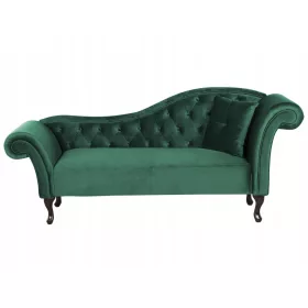  Beliani LATTES Sofa, 59 x 188 cm, Stoff in Grüntönen