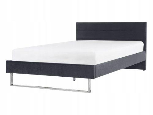  Beliani gepolstertes Doppelbett 140x200 in Grautönen