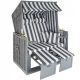 Sonnenliegen und Garten und Terrasse TecTake Holzgrau