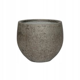    Töpfertöpfe 32 cm x 32 x 27 cm, Glasfaser in Grau- und Silbertönen