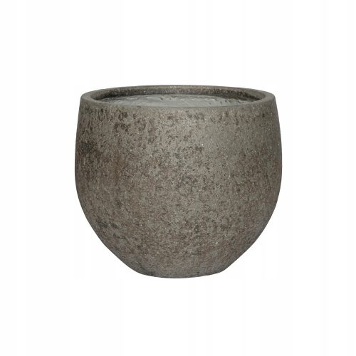  Töpfertöpfe 32 cm x 32 x 27 cm, Glasfaser in Grau- und Silbertönen